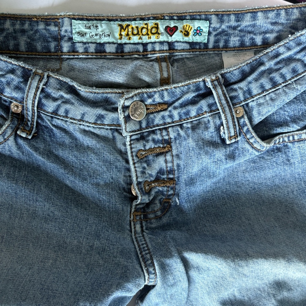 Mudd Women's Flare & Wide 2000s y2k full button fly quality size tagged 11 - Picture 3 of 6